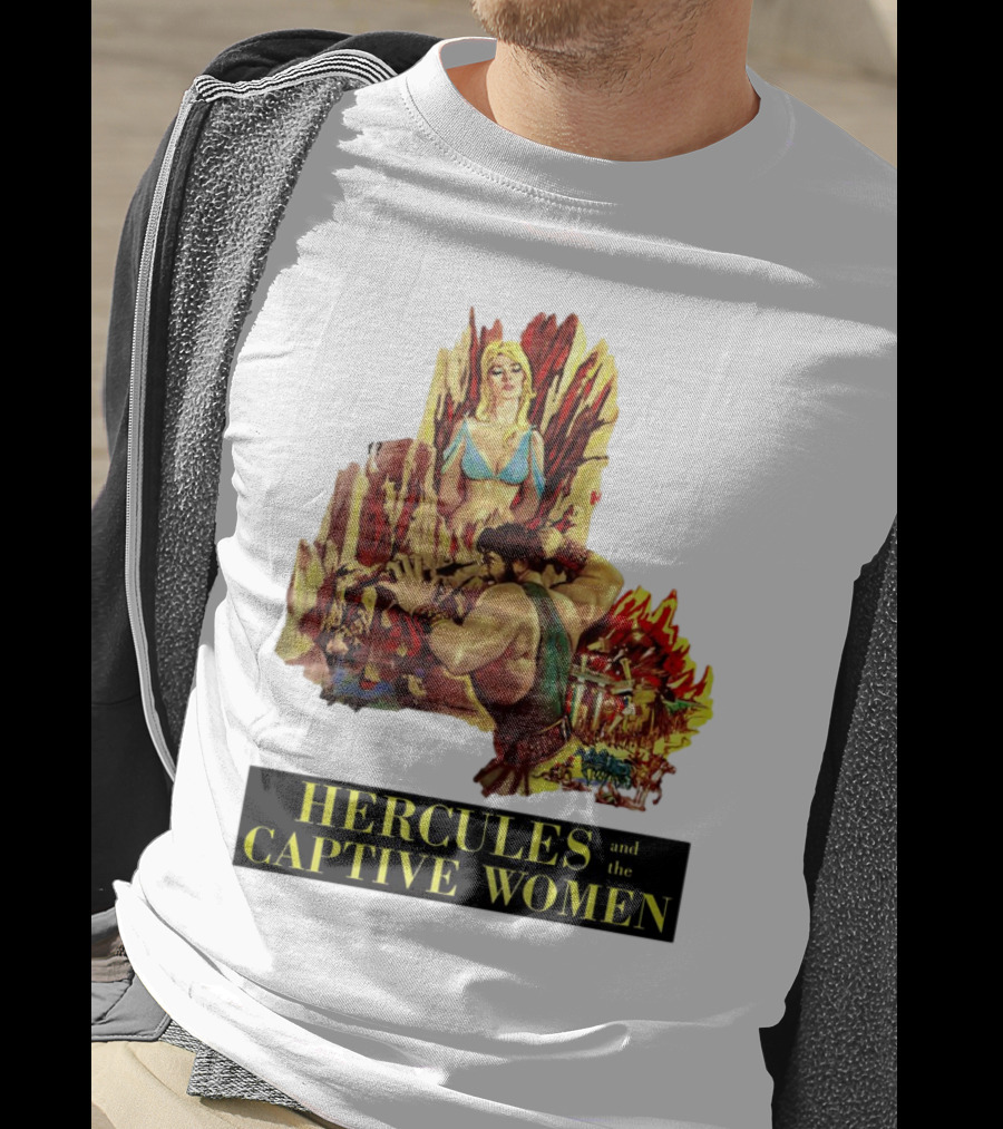 Hercules And The Captive Women Classic Movie Vintage Art T-Shirt