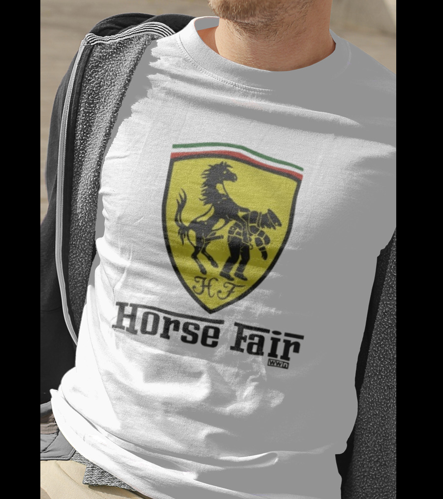 Horse Fair Waterford Whispers HF Shield With Horse And Man T-Shirt