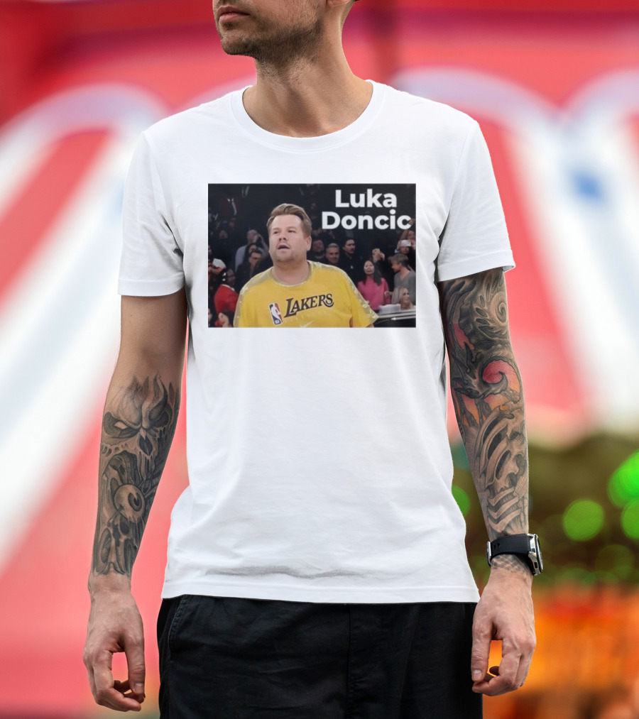 Luka Doncic James Corden Lakers NBA Fan T-Shirt
