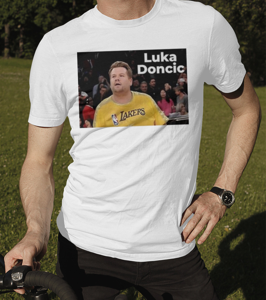 Luka Doncic James Corden Lakers NBA Fan T-Shirt