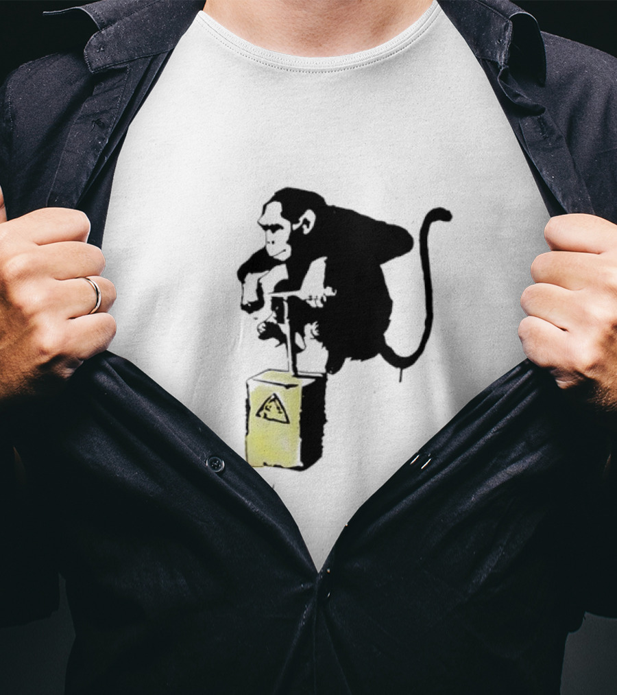 Lex Luthor Bricks Bomb Banana Banksy Influenced T-Shirt