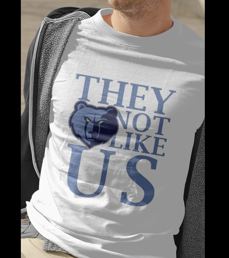 Memphis Grizzlies They Not Like Us Bear Head Emblem T-Shirt