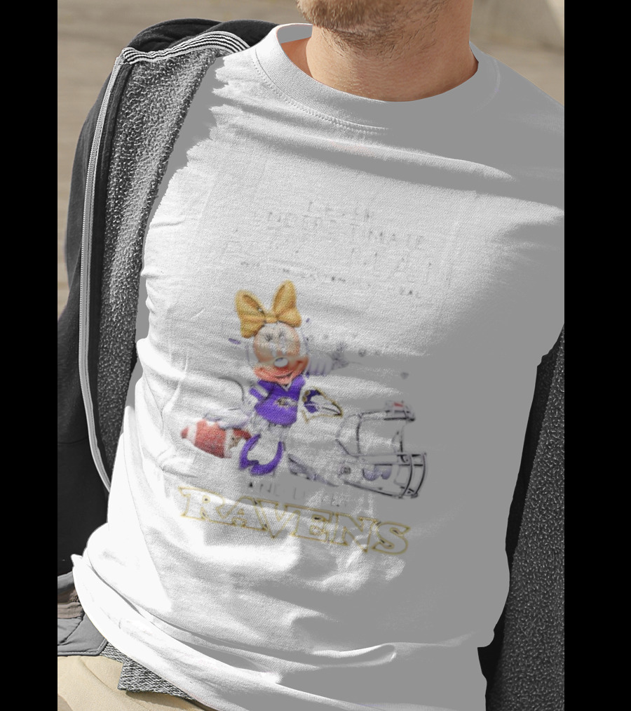 Never Underestimate A Woman Who Understands Football And Loves Ravens Disney Minnie T-Shirt
