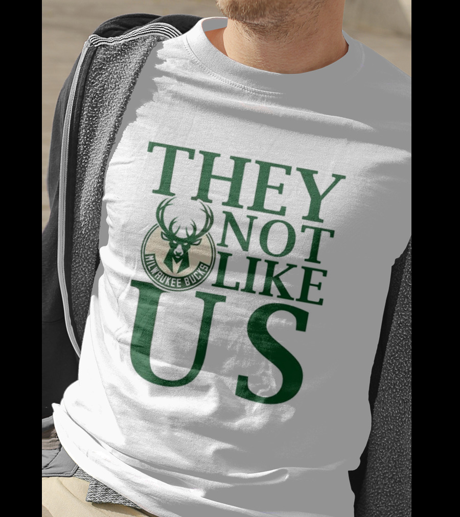 Milwaukee Bucks They Not Like Us Basketball Team Slogan T-Shirt