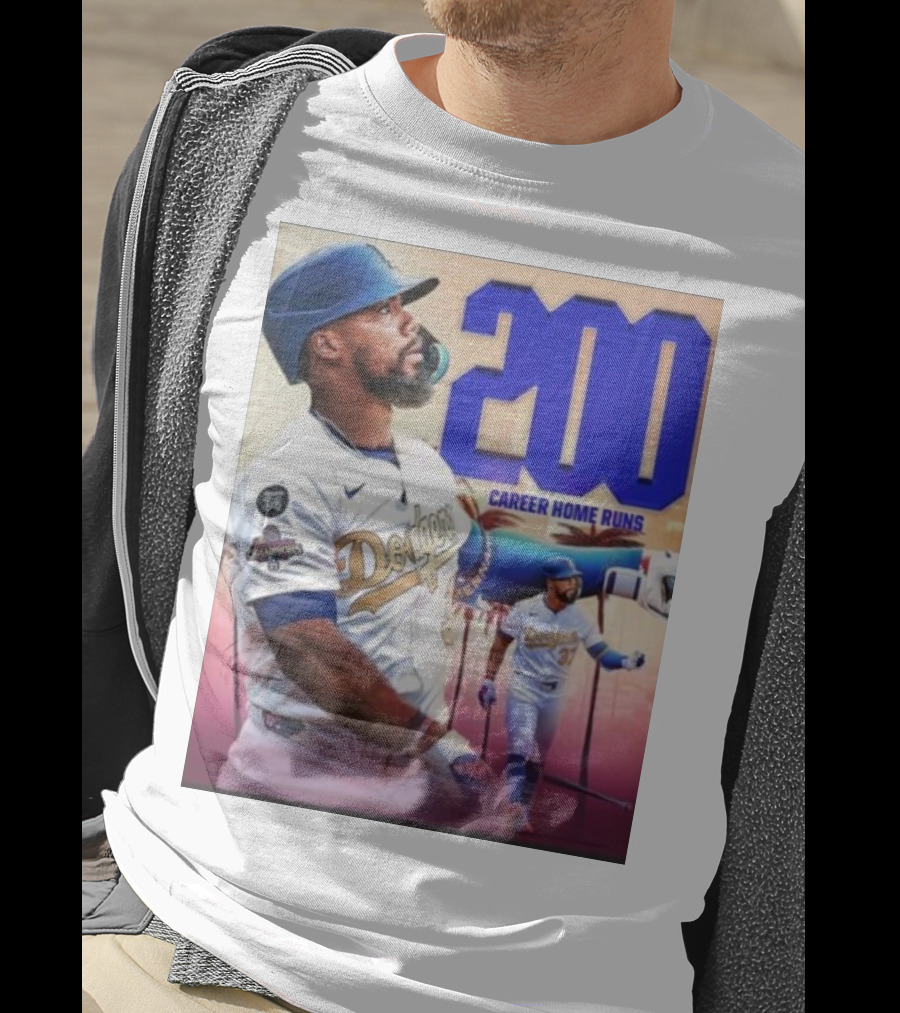 Los Angeles Dodgers Teoscar Hernandez 200 Career Home Runs Celebration T-Shirt