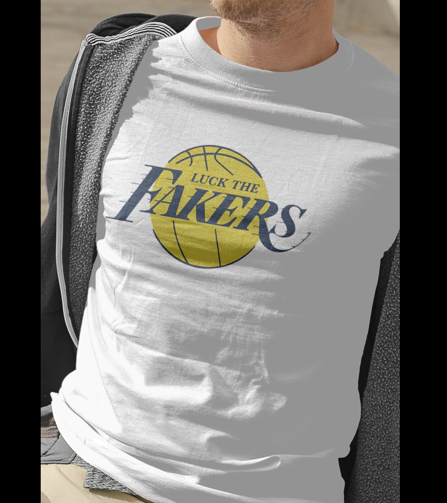 Luck The Fakers Los Angeles Basketball Parody T-Shirt