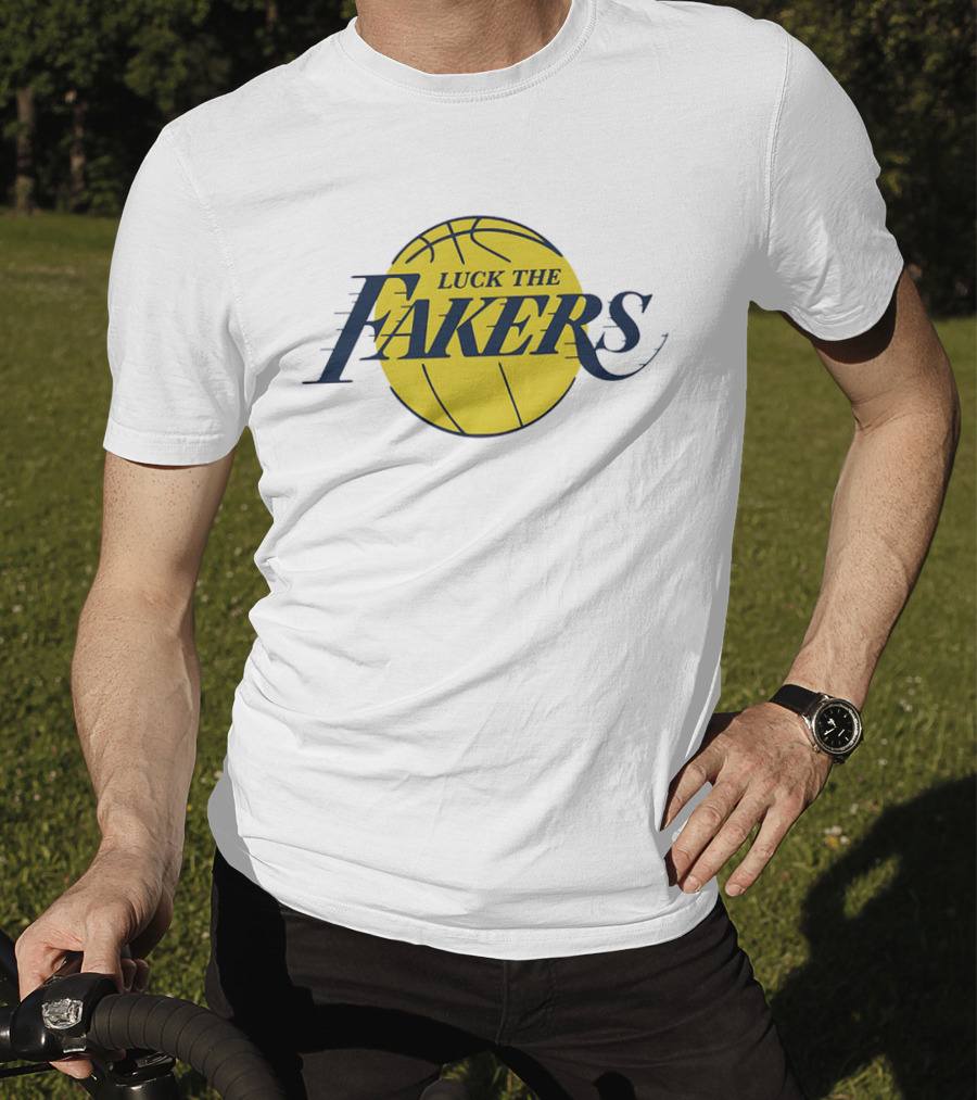 Luck The Fakers Los Angeles Basketball Parody T-Shirt