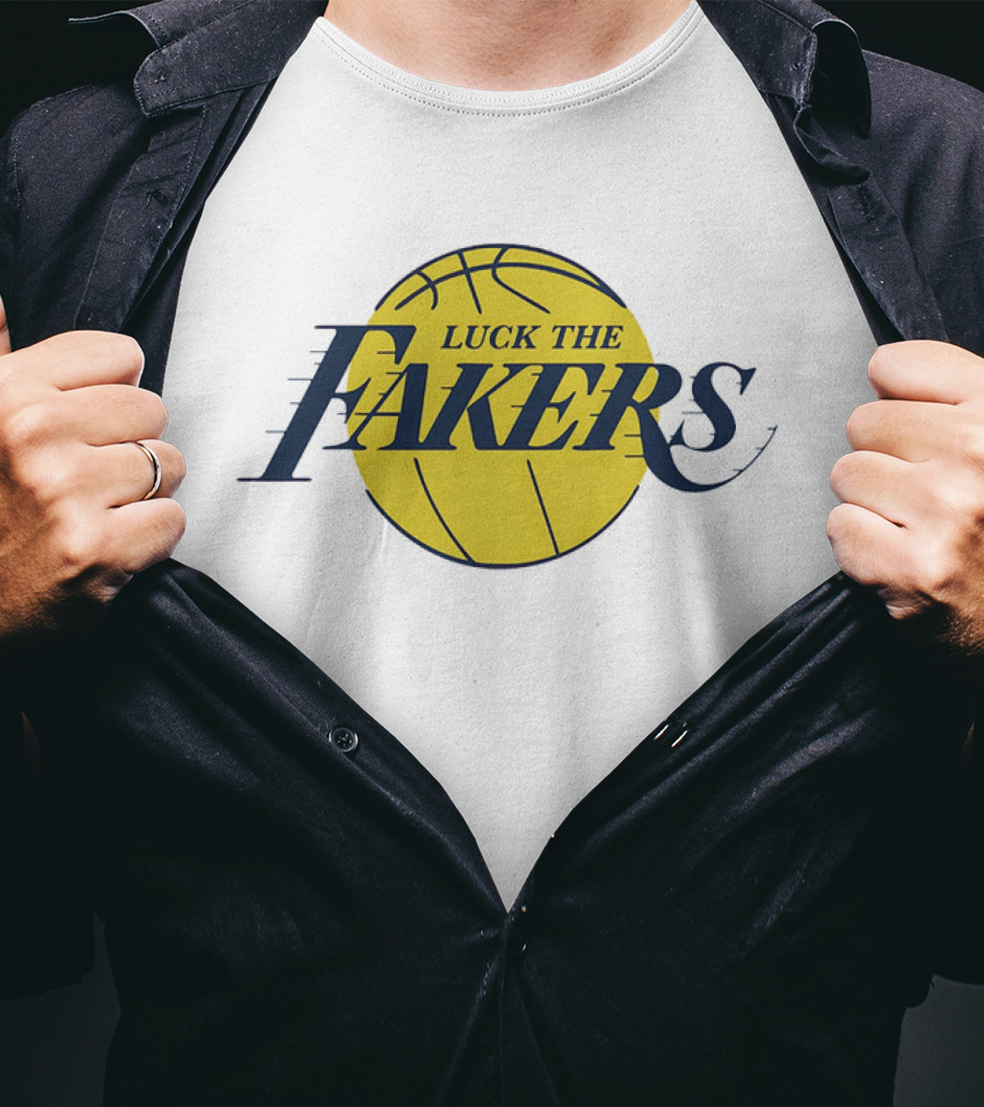 Luck The Fakers Los Angeles Basketball Parody T-Shirt