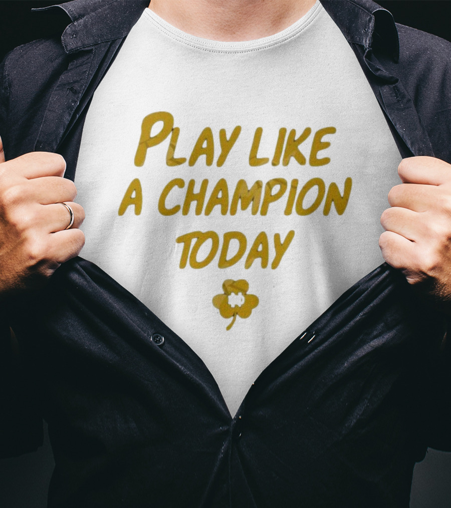 Play Like A Champion Today NCAA Notre Dame Fighting Irish T-Shirt