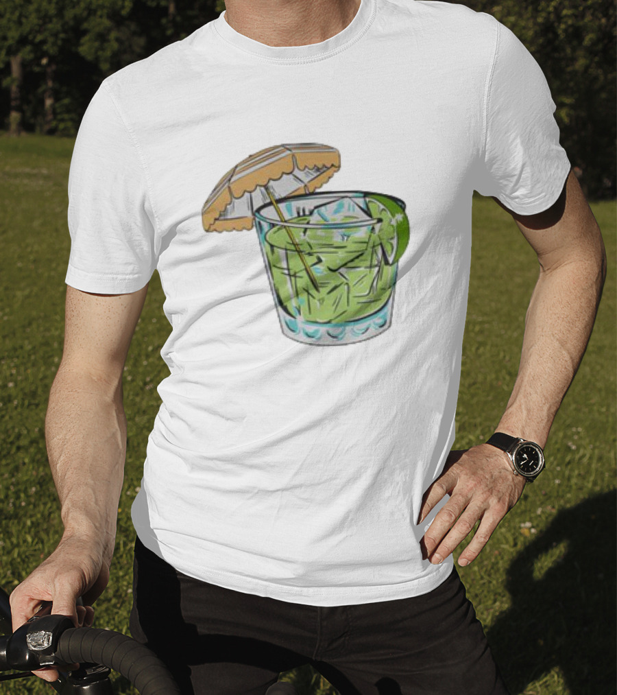 Margarita 818 Tequila Tropical Drink Umbrella Lime T-Shirt