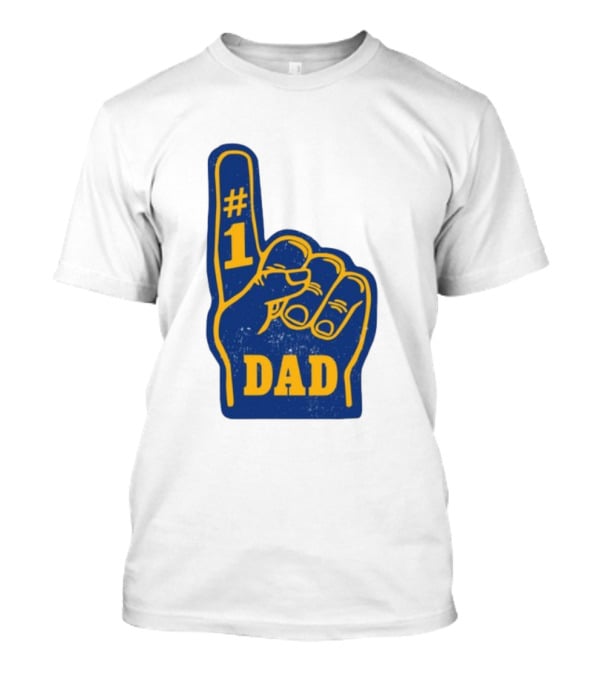 #1 Dad Foam Finger Sports Fan Tribute T-Shirt
