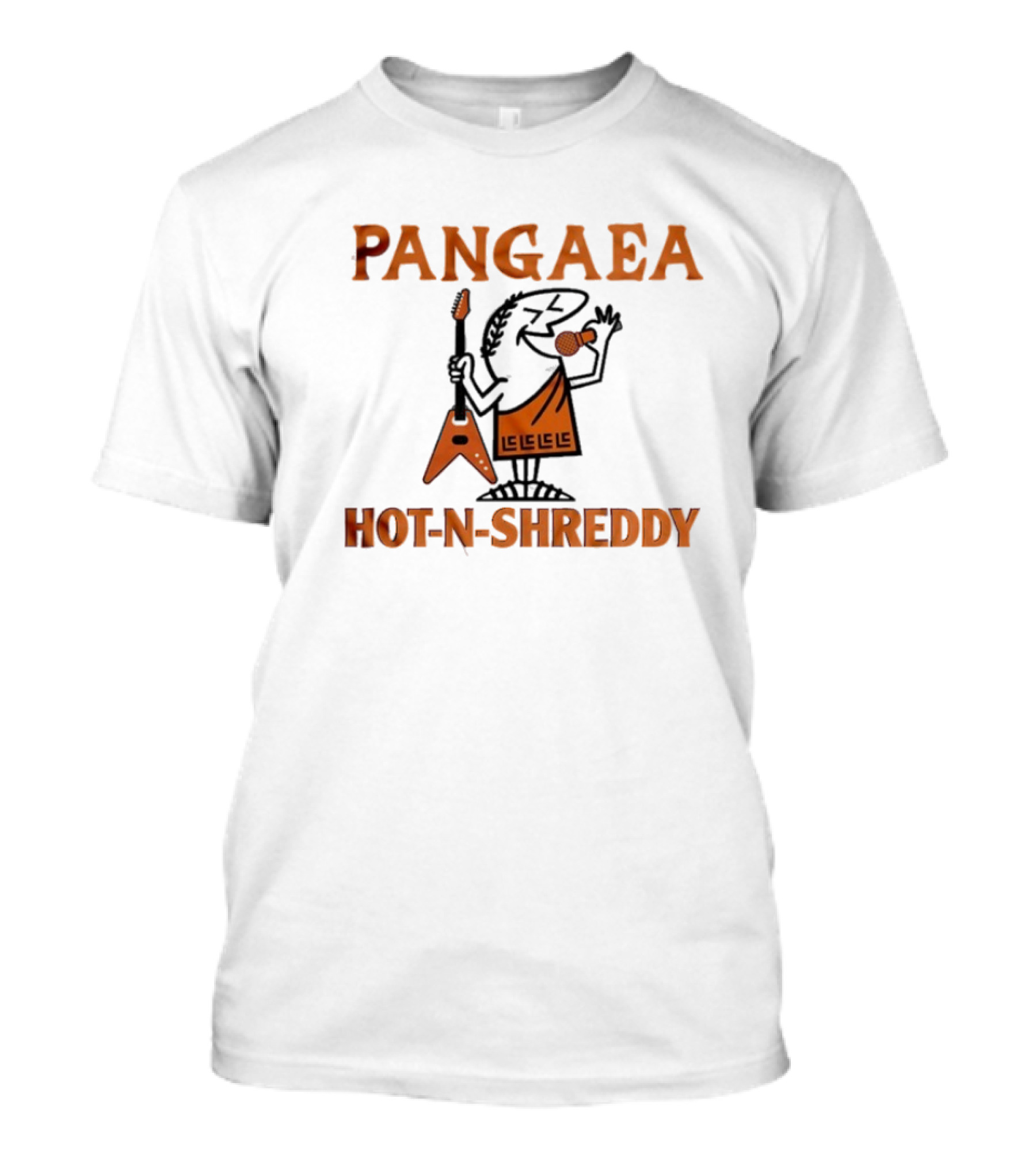 Pangaea Hot N Shreddy Guitarist Icon With Microphone T-Shirt