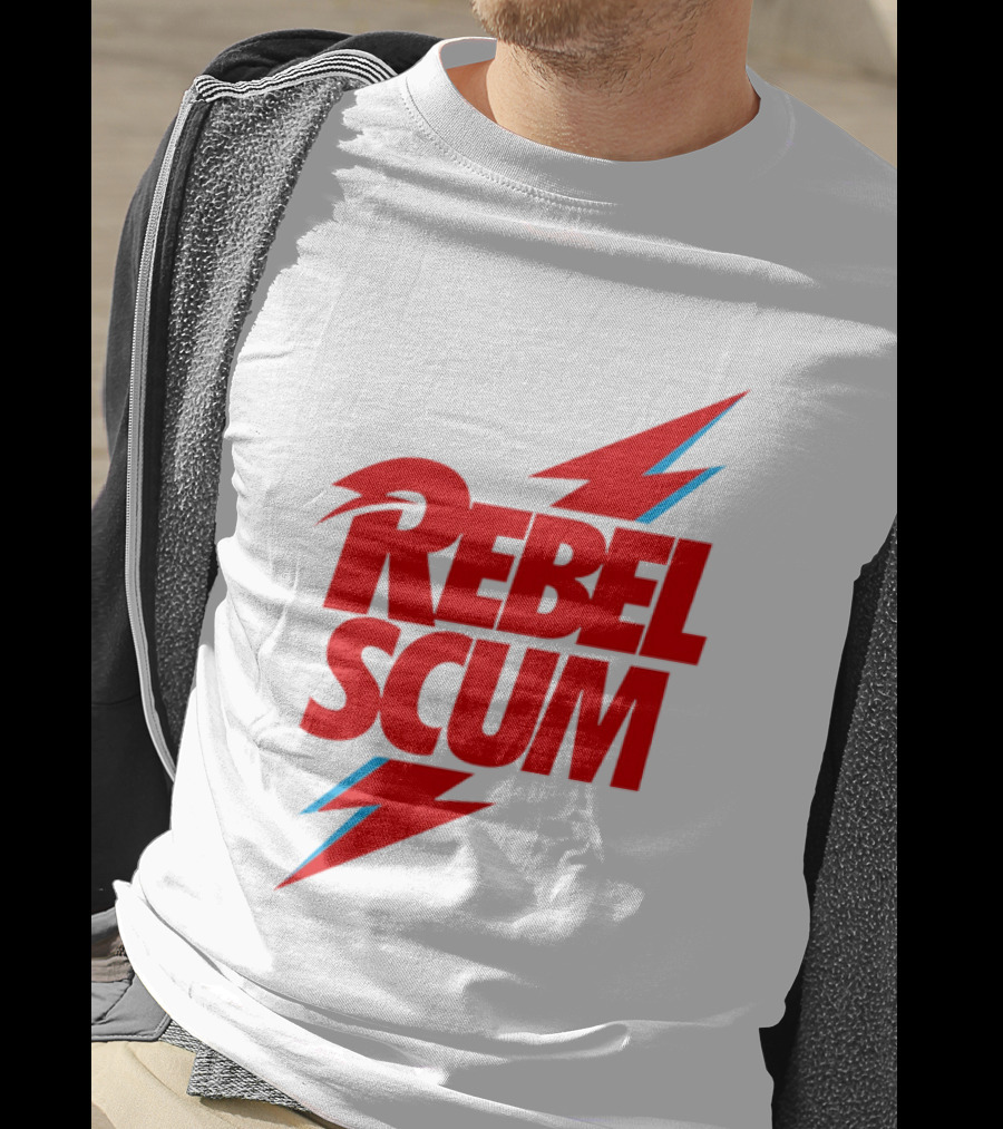 Rebel Scum Red Bold Lightning Letters T-Shirt