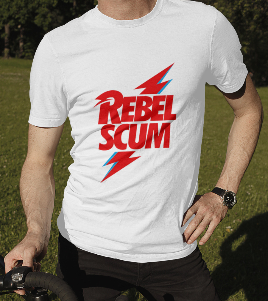 Rebel Scum Red Bold Lightning Letters T-Shirt