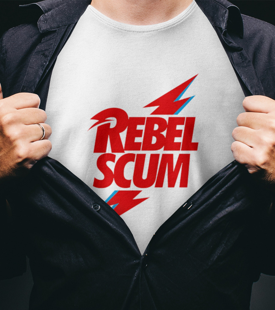 Rebel Scum Red Bold Lightning Letters T-Shirt