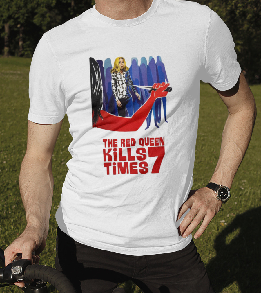 The Red Queen Kills Seven Times Red Arm Woman And Figures T-Shirt