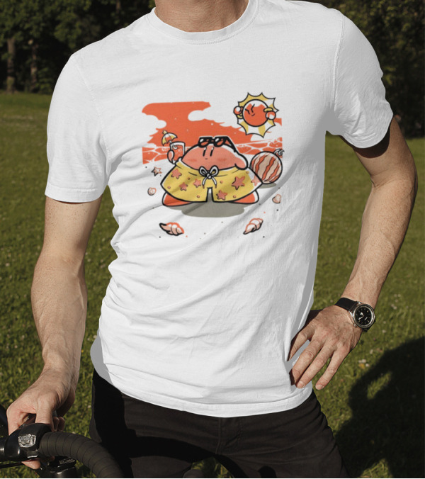 Summer Vibes Hanshumon Cute Beach Character With Sunglasses And Beach Ball T-Shirt