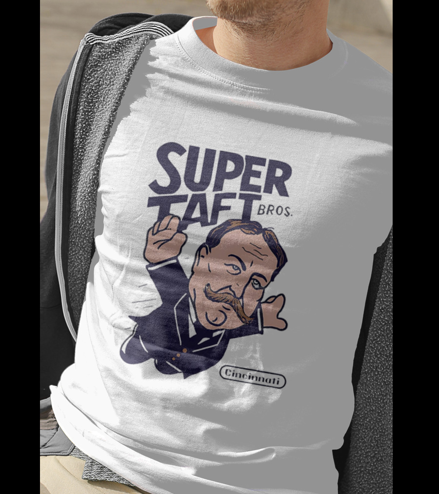 Super Taft Bros Cincinnati Caricature Parody William Howard Taft T-Shirt
