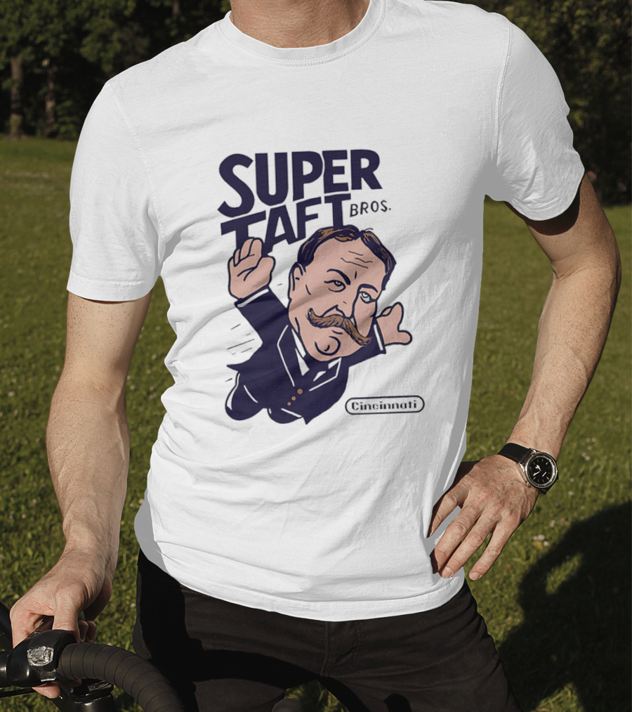 Super Taft Bros Cincinnati Caricature Parody William Howard Taft T-Shirt