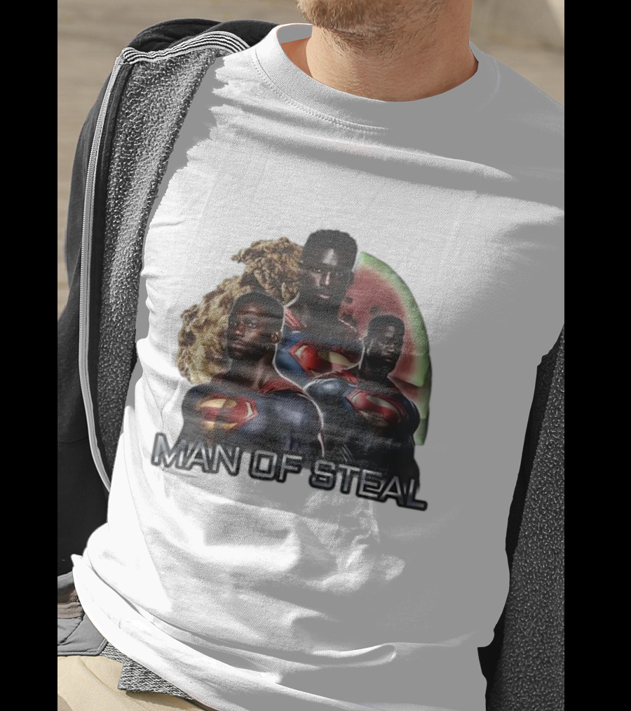 Man Of Steal Superman Cookie Watermelon T-Shirt
