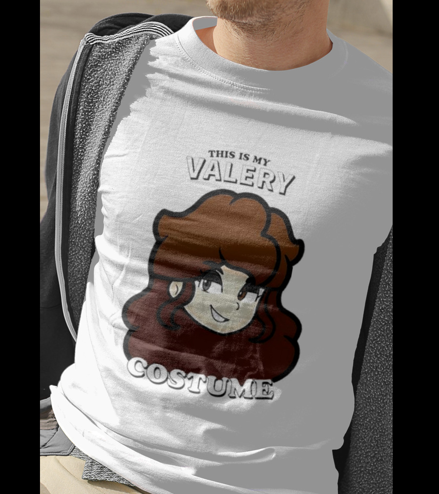 This Is My Valery Costume Cartoon Character Face T-Shirt
