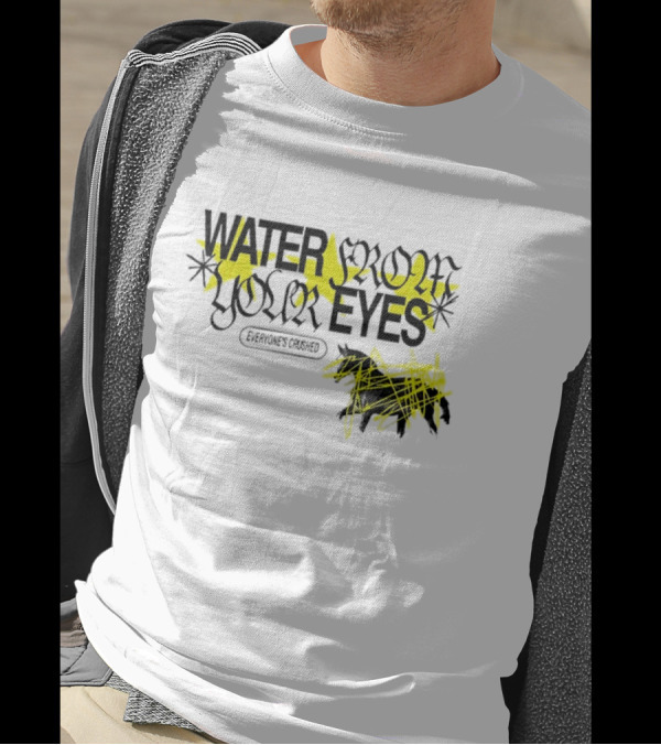 Water From Your Eyes Everyone’s Crushed Distorted Yellow Stars And Scribbles T-Shirt