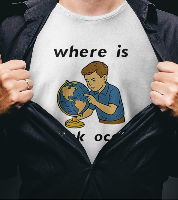 Where Is Frank Ocean Curious Boy With Globe T-Shirt