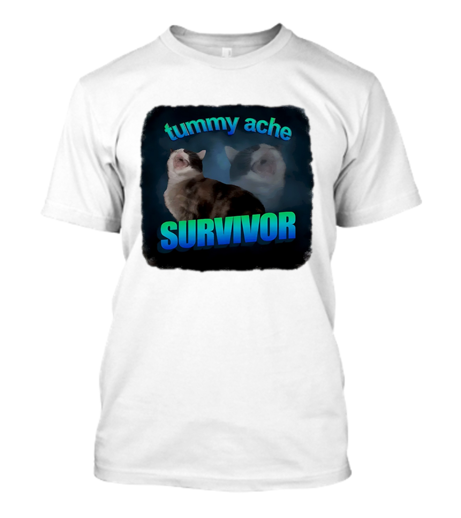 Tummy Ache Survivor Cat T-Shirt