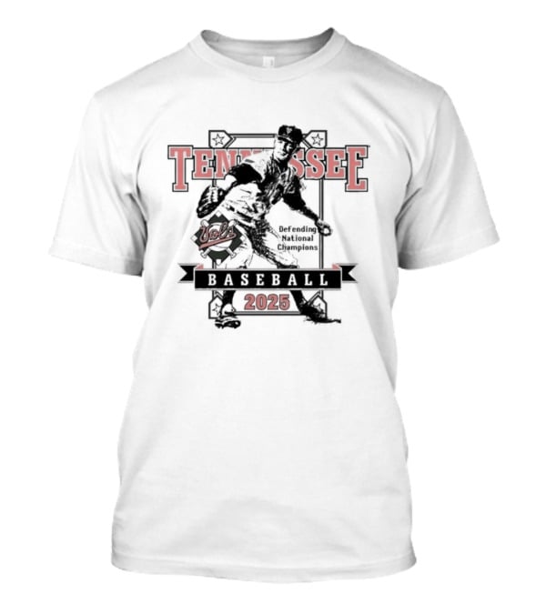 Vols Tennessee Baseball 2025 Opening Day Vintage Style Graphic T-Shirt