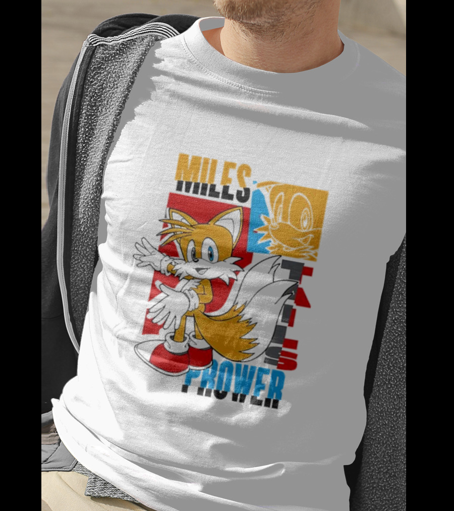 Tails Miles Prower Vintage Cartoon Style T-Shirt
