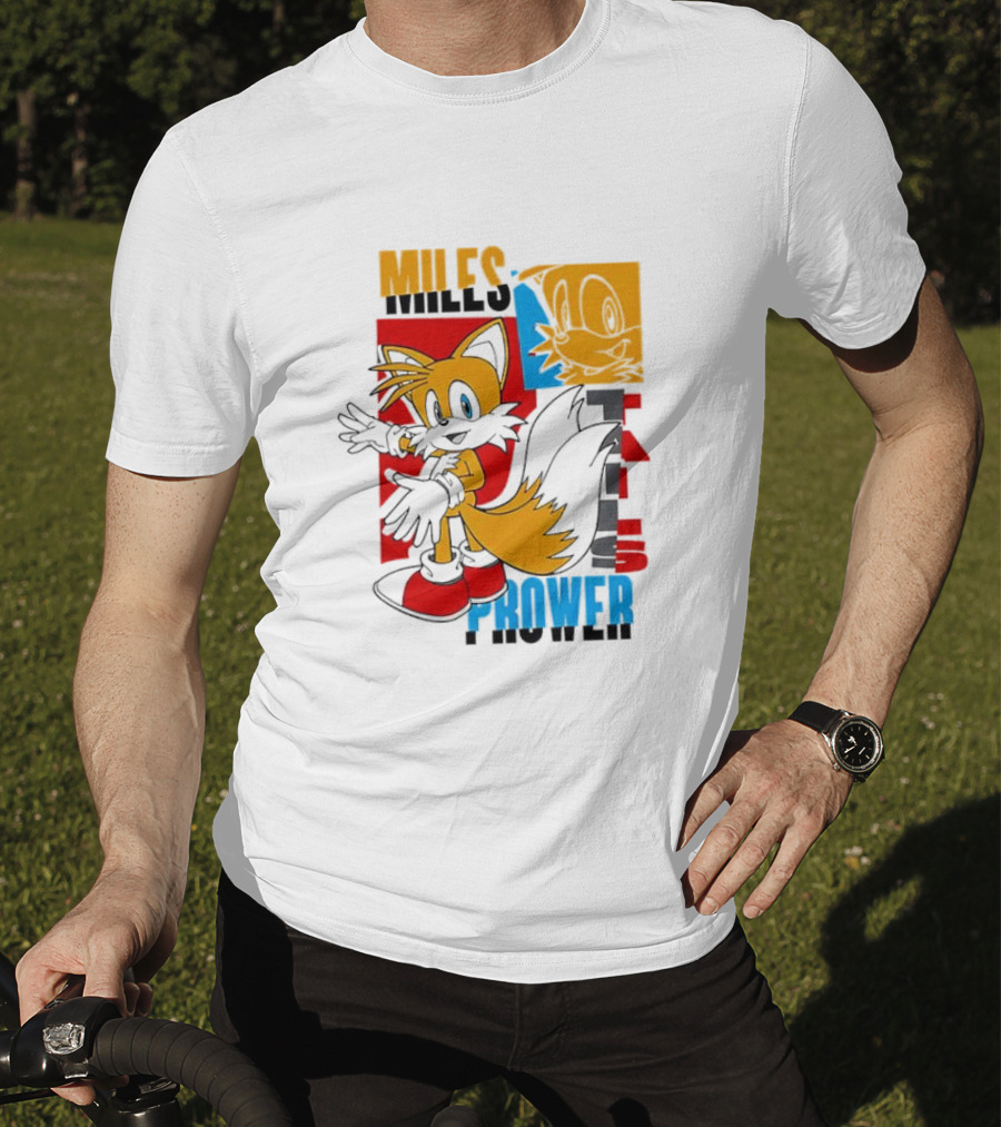 Tails Miles Prower Vintage Cartoon Style T-Shirt