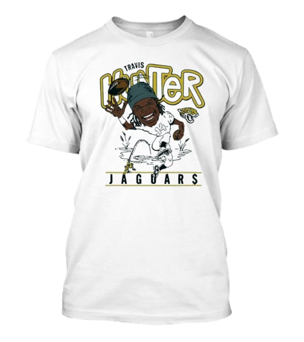 Travis Hunter Jacksonville Jaguars Caricature Football Player Illustration T-Shirt