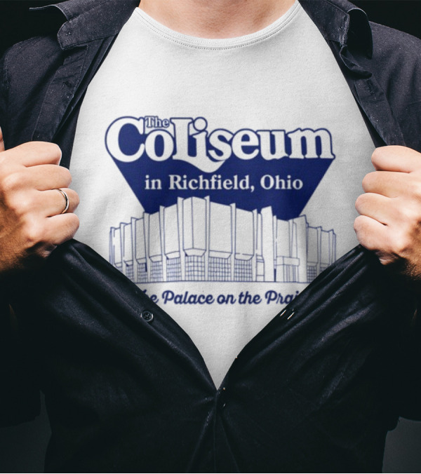 The Coliseum In Richfield Ohio Palace On The Prairie Outline T-Shirt