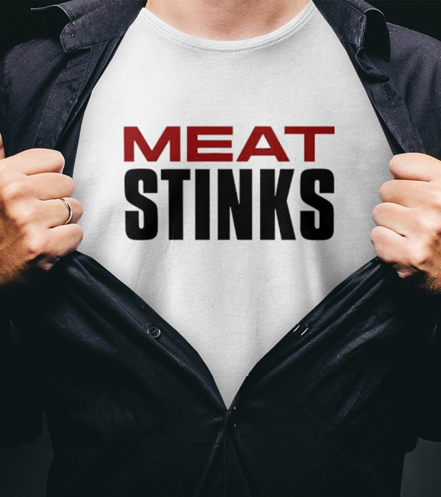 The Conners Darlene Conner Meat Stinks Bold Red Lettering T-Shirt