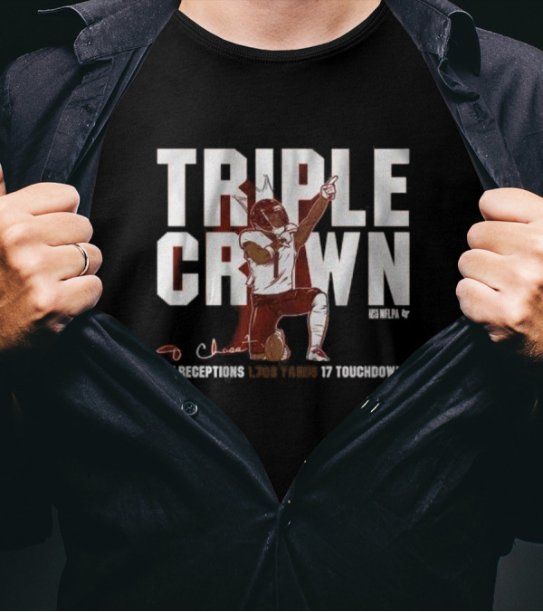 Ja’marr Chase Triple Crown 127 Receptions 1,708 Yards 17 Touchdowns T-Shirt