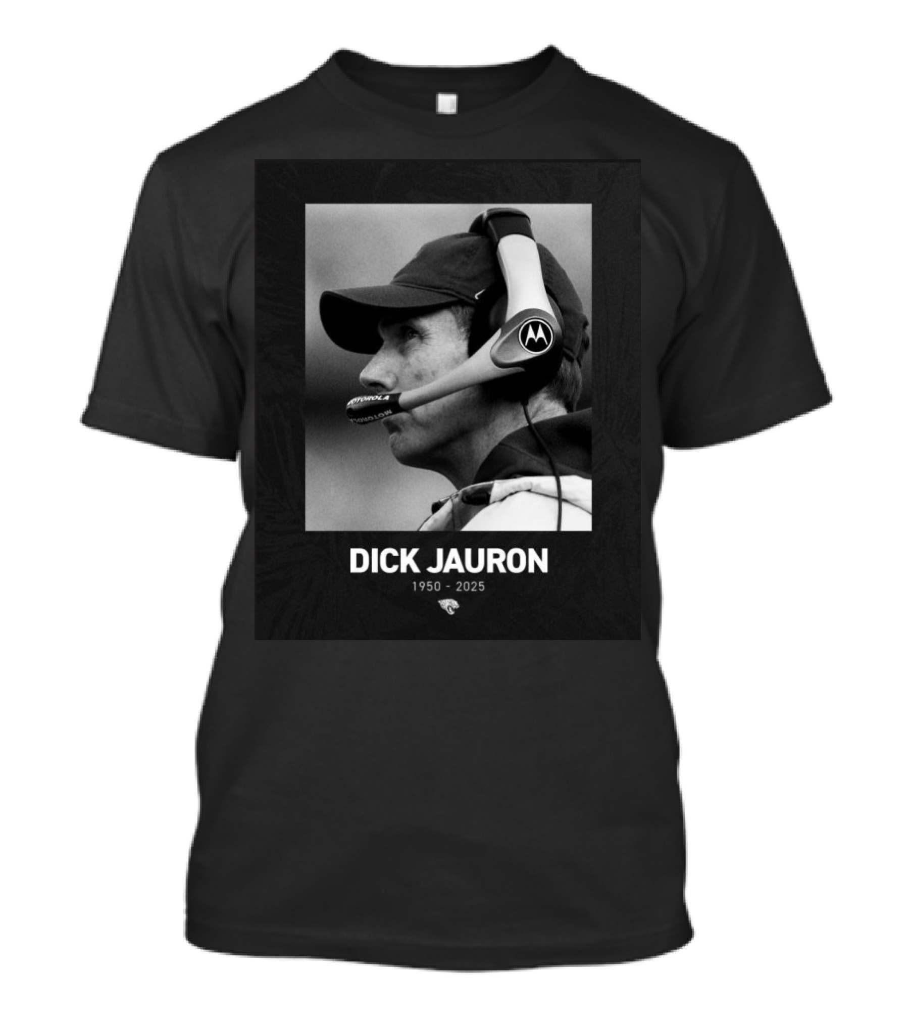 Dick Jauron 1950-2025 Memorial Jacksonville Jaguars Tribute T-Shirt