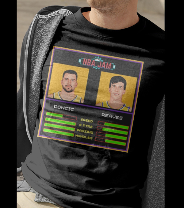 NBA Jam Doncic Reaves Speed 3 PTS Passing Handles T-Shirt