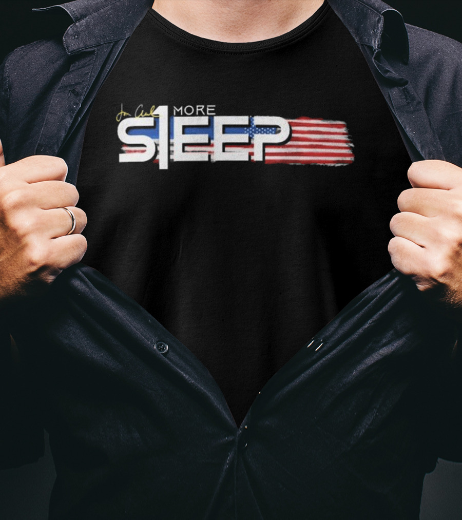 Jon Anik One More Sleep USA Flag Theme Design T-Shirt