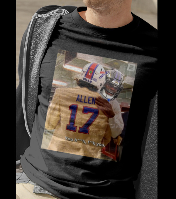 Josh Allen Bills Gets The Best Of Lamar Jackson Ravens Bills Are Headed To The AFC Championship Game T-Shirt