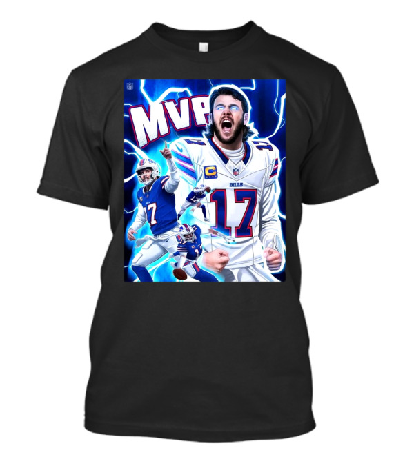 Josh Allen Buffalo Bills MVP 2024 The King Of Bills Mafia Most Valuable Player T-Shirt