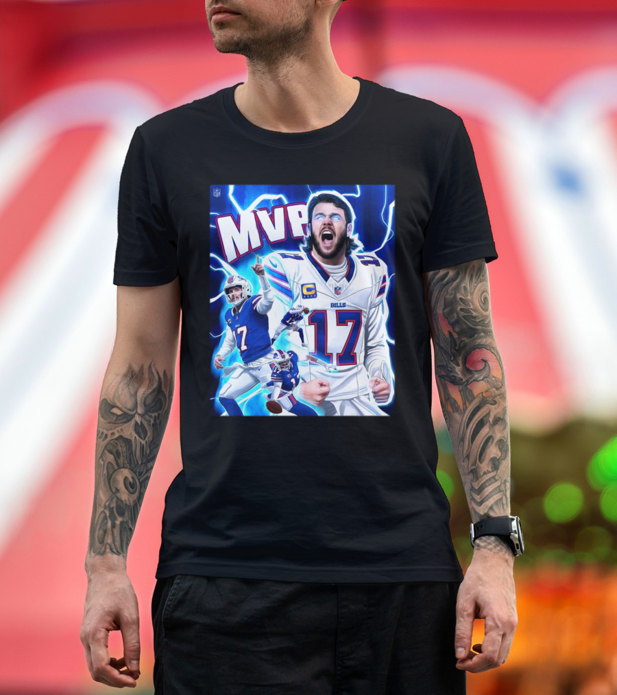 Josh Allen Buffalo Bills MVP 2024 The King of Bills Mafia Most Valuable Player T-Shirt