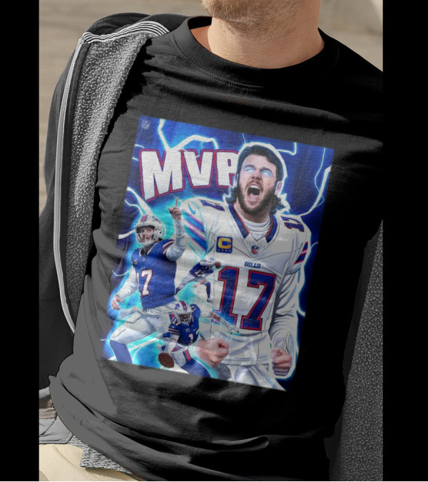 Josh Allen Buffalo Bills MVP 2024 The King Of Bills Mafia Most Valuable Player T-Shirt