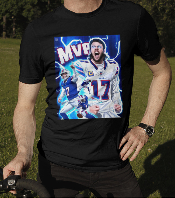 Josh Allen Buffalo Bills MVP 2024 The King Of Bills Mafia Most Valuable Player T-Shirt