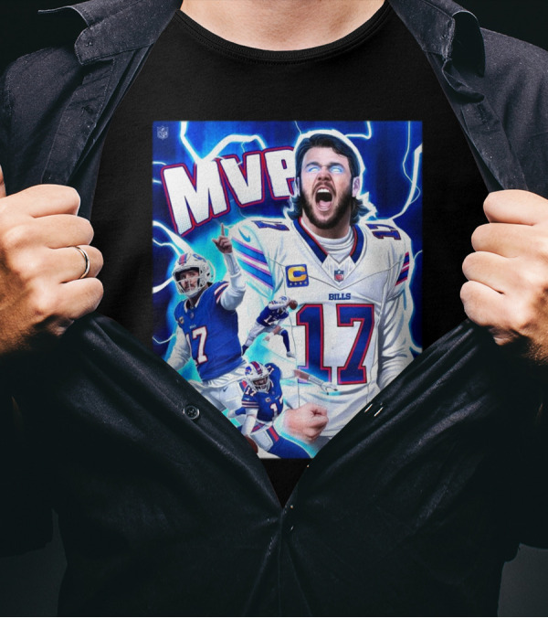 Josh Allen Buffalo Bills MVP 2024 The King Of Bills Mafia Most Valuable Player T-Shirt