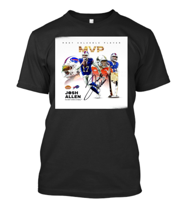 Josh Allen Most Valuable Player MVP Buffalo Bills Reese’s Senior Bowl NFL Trophy Signature T-Shirt