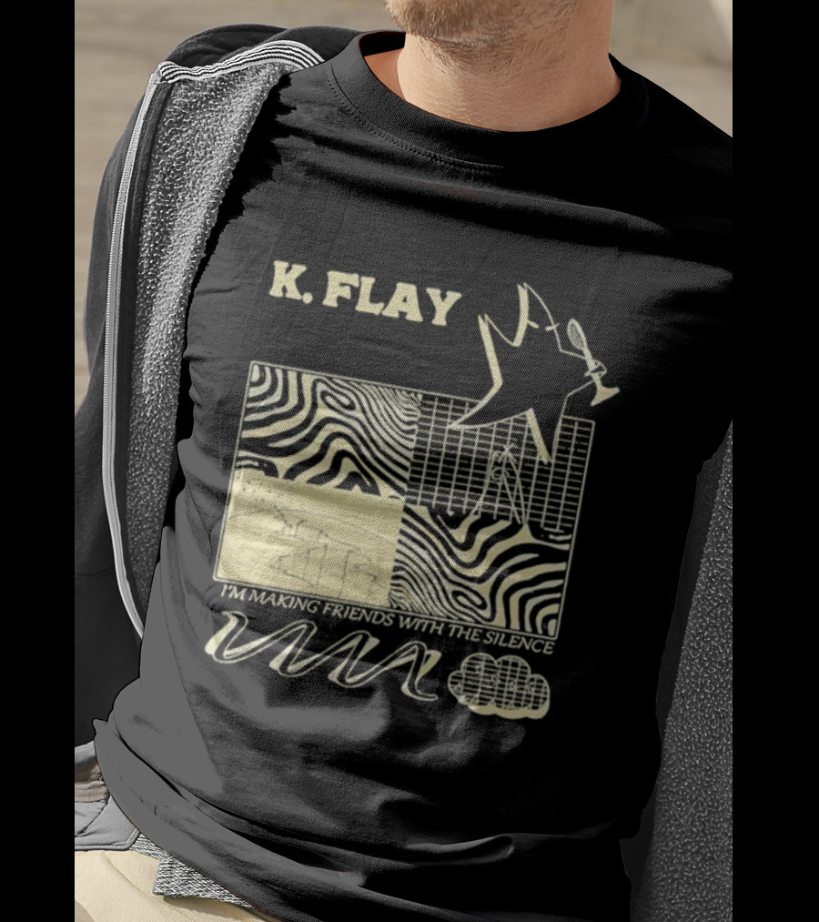 K.Flay I’m Making Friends With Silence Star Pattern 2025 Tour T-Shirt