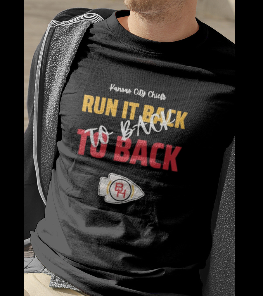 Kansas City Chiefs Run It Back To Back To Back T-Shirt