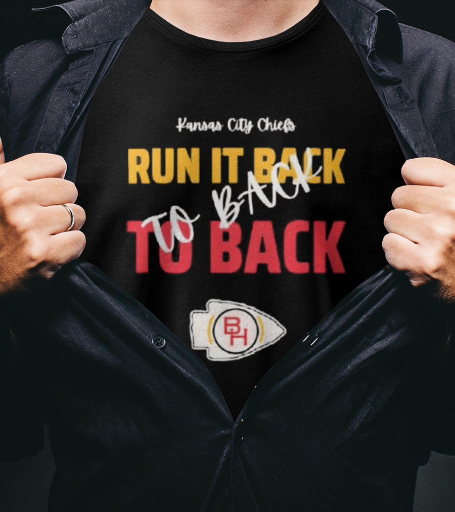 Kansas City Chiefs Run It Back To Back To Back T-Shirt