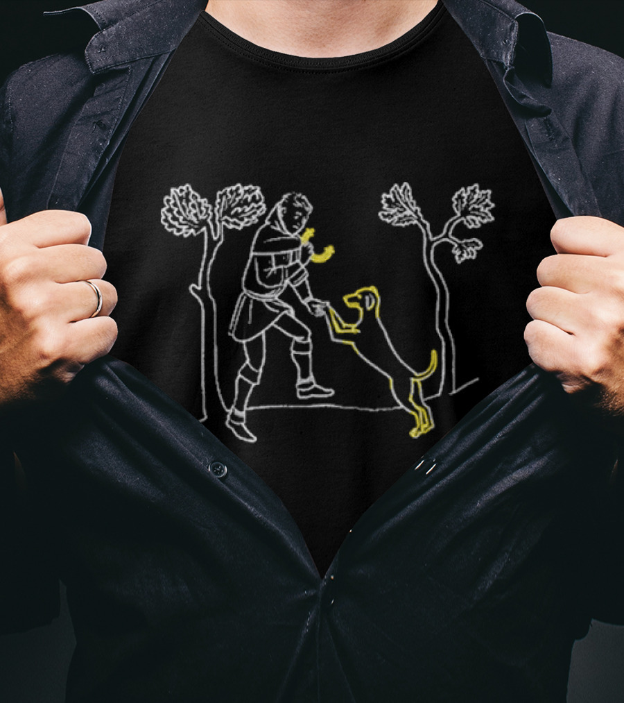 Kcd2 Chucho 2025 Knight And Dog Illustration T-Shirt