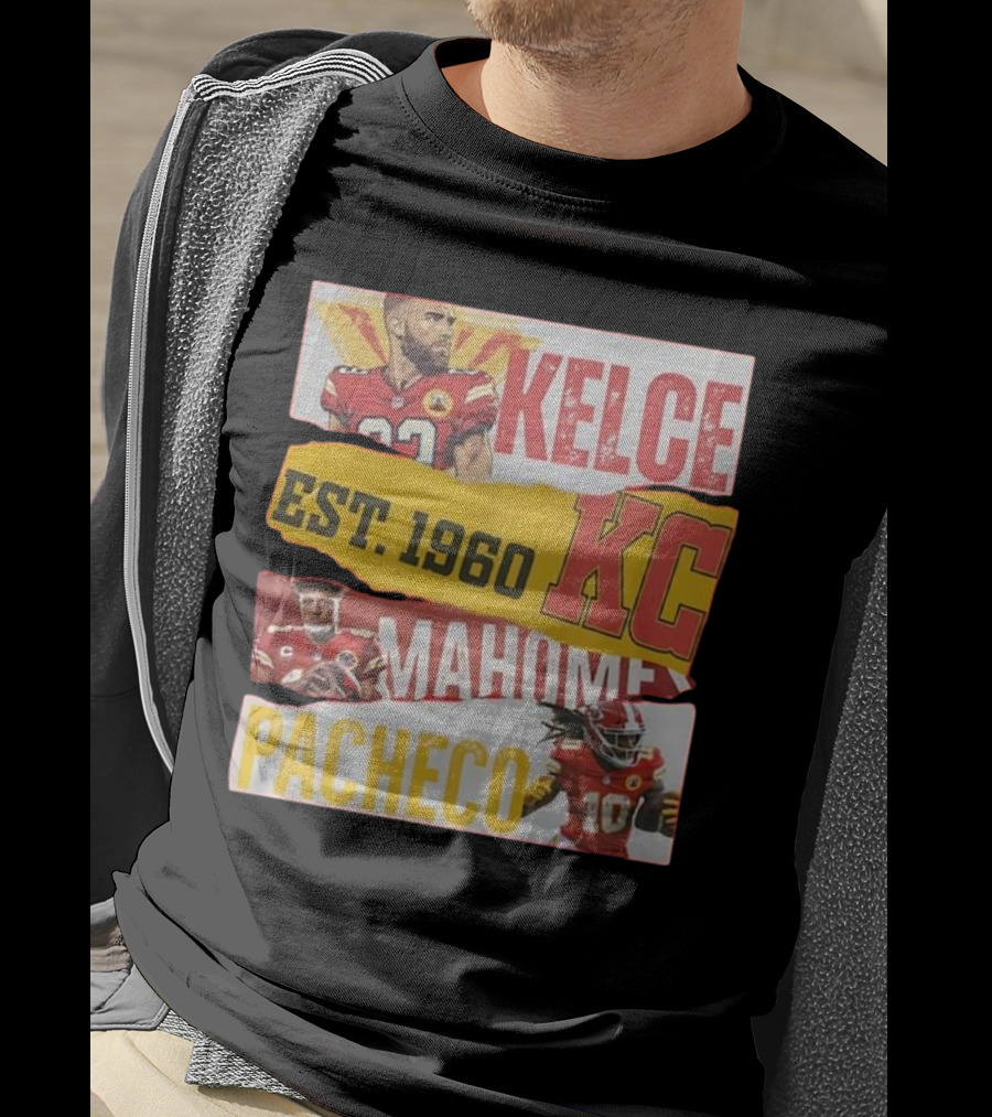 Kelce Mahomes Pacheco KC Est 1960 T-Shirt